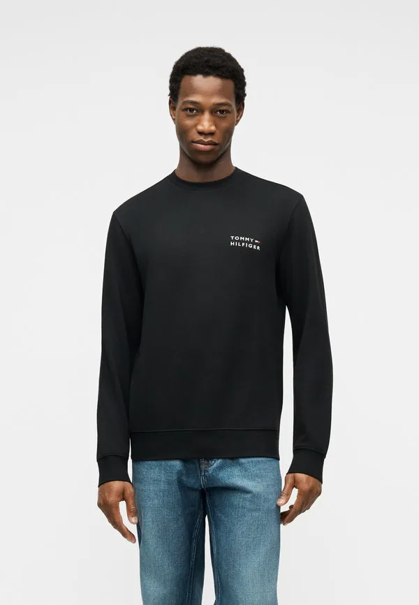 

Толстовка из махровой ткани с вышивкой логотипа Tommy Hilfiger, Black, Черный, Толстовка из махровой ткани с вышивкой логотипа Tommy Hilfiger, Black