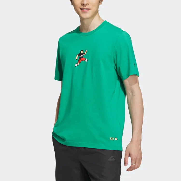 Adidas Футболка мужская, цвет лужайка — фото 3