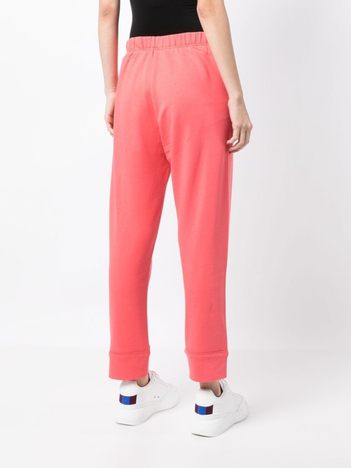 Stella McCartney спортивные брюки с эластичным поясом и молнией, розовый — фото 4
