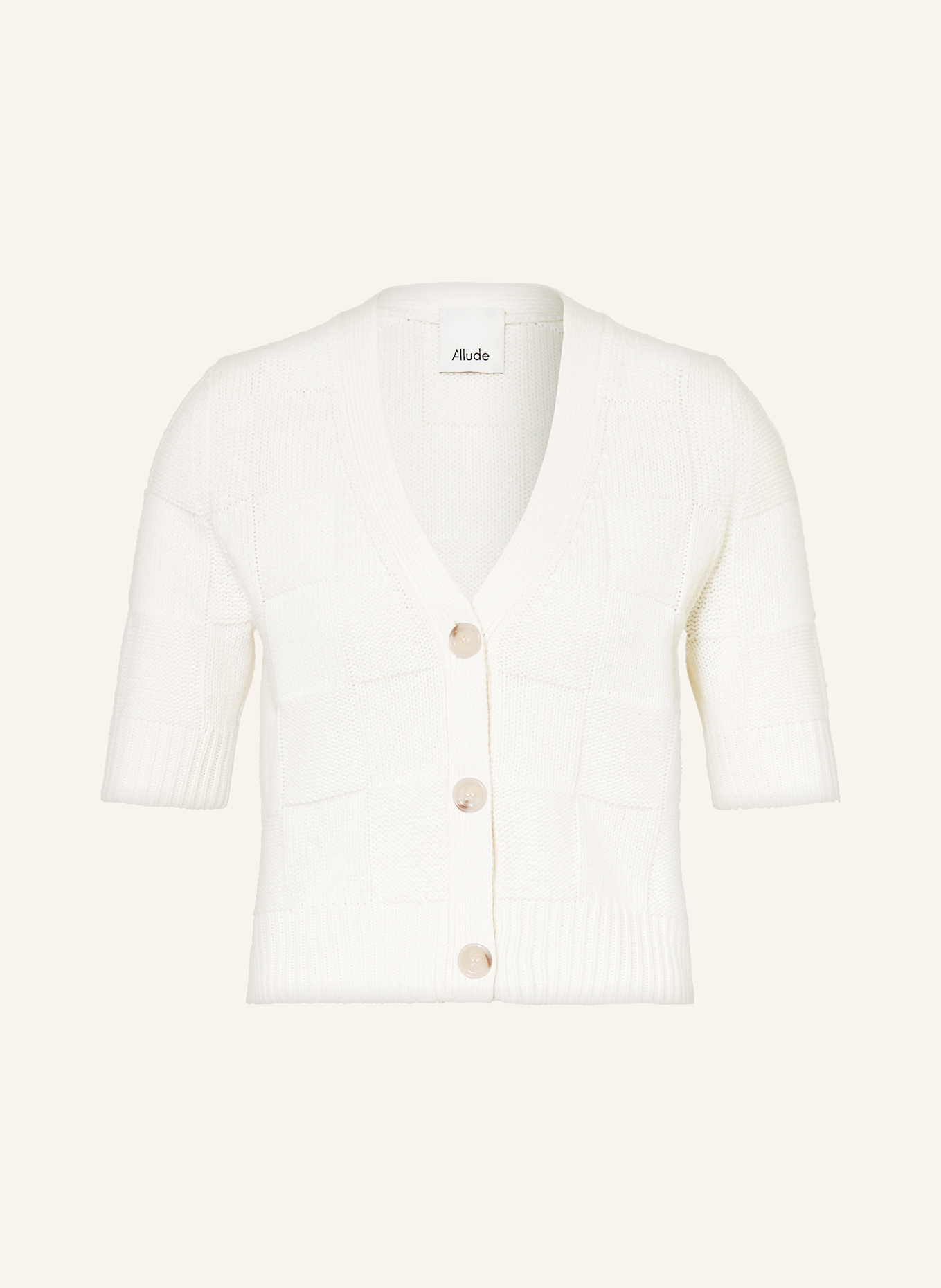 

Кардиган с кашемиром Allude, экрю