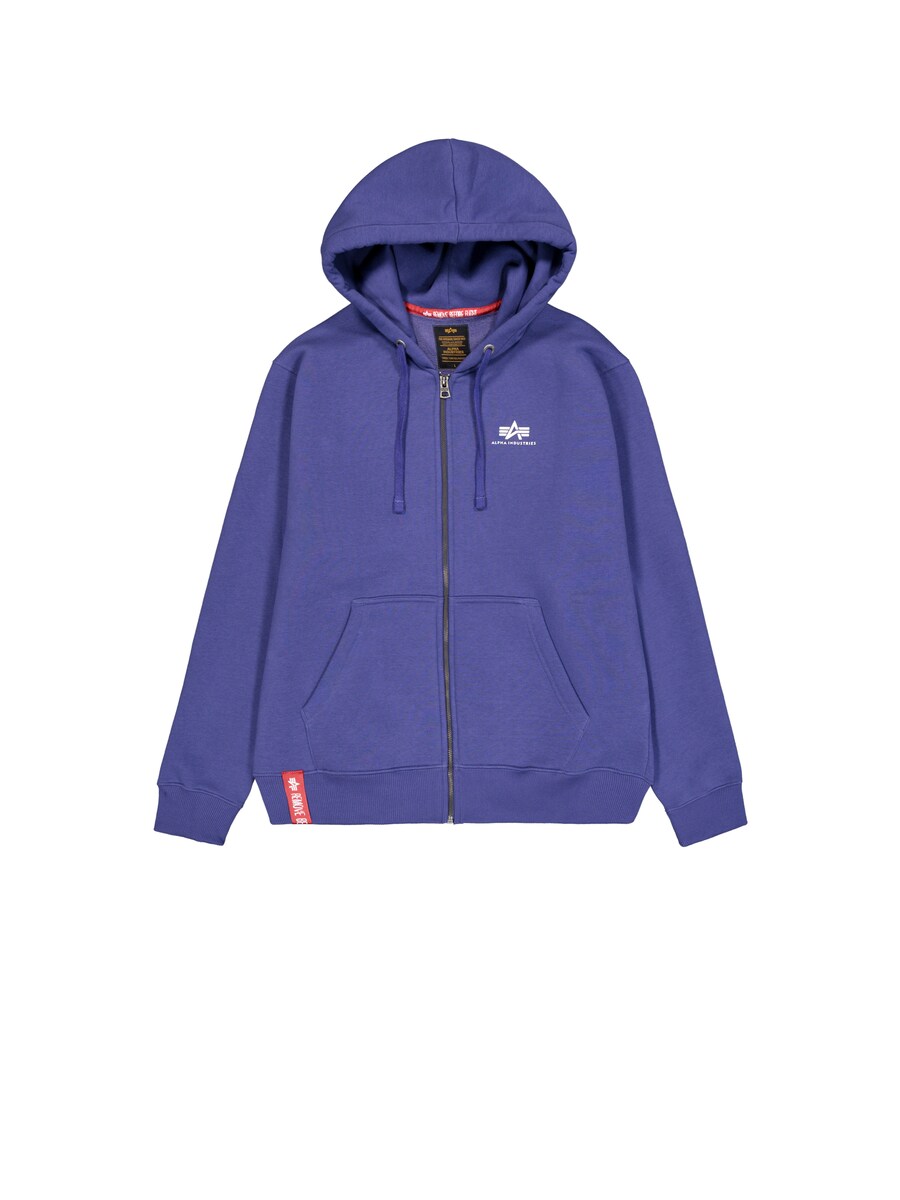 

Толстовка с капюшоном на молнии ALPHA INDUSTRIES, темно-фиолетовый