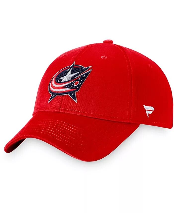 

Мужские красные куртки Columbus Blue Jackets Core Регулируемая шапка Fanatics
