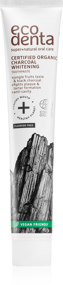 

Сертифицированная органическая отбеливающая зубная паста с активированным углем Ecodenta, 75 мл