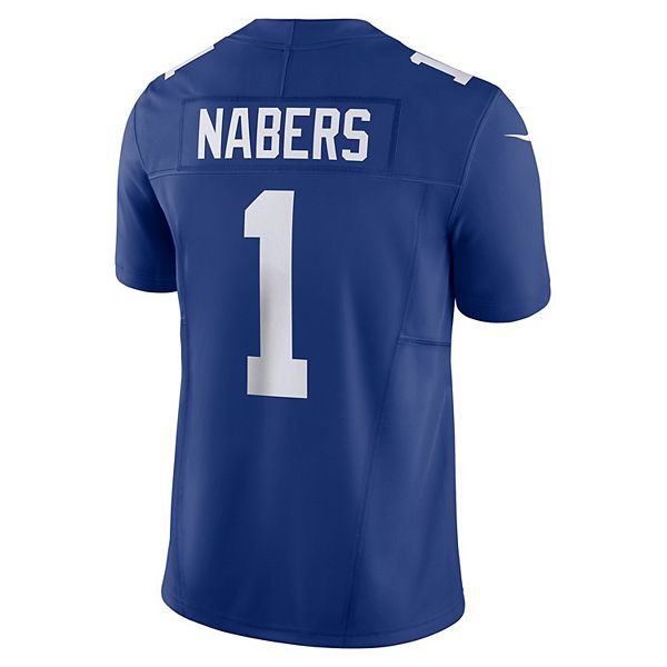 Мужская майка Malik Nabers Royal New York Giants Vapor FUSE Limited Nike — фото 4