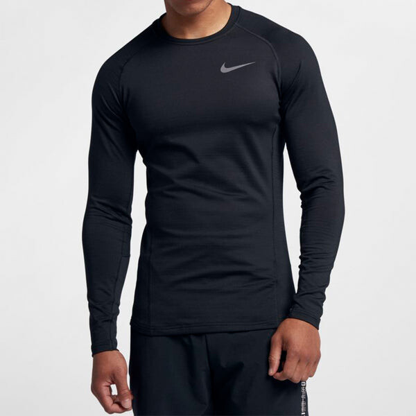 Спортивная футболка Nike Therma Dri-FIT Training Stay Warm Tops Black, черный — фото 3