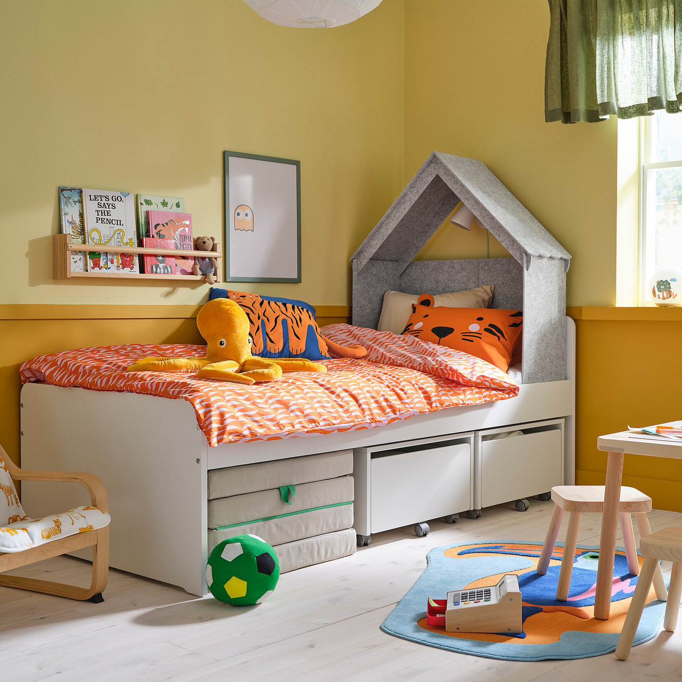 Домик для кровати IKEA SLАKT, серый — фото 2