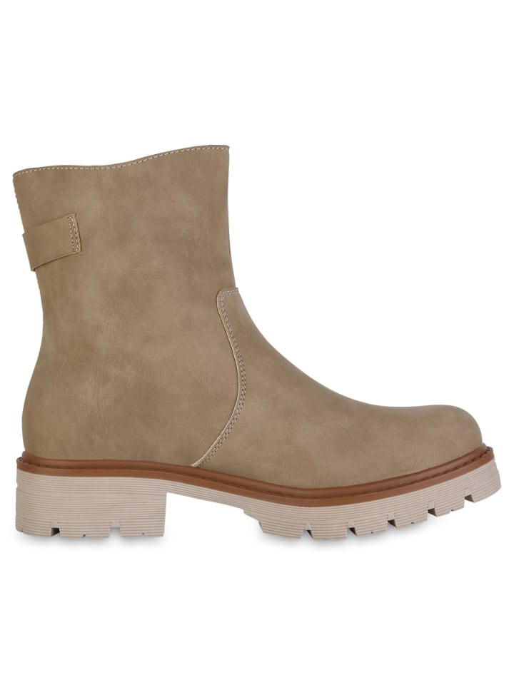 Ботильоны VAN HILL Klassische Stiefeletten Erin, хаки — фото 3