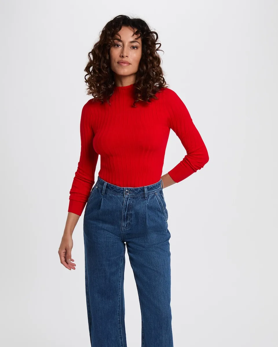 

Женский свитер с высоким воротником Morgan, красный