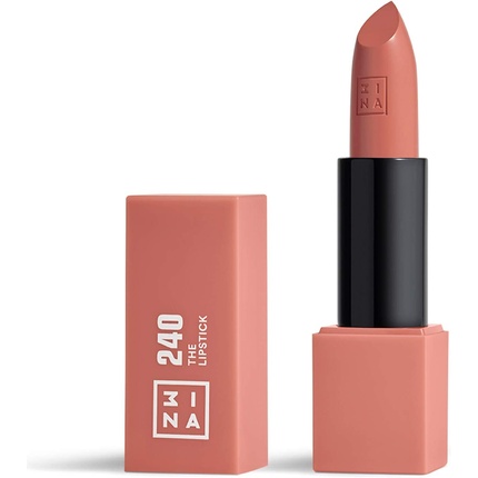 

Макияж The Lipstick 240 Medium Nude Pink с витамином Е и маслом ши — веганский и без жестокости, 3Ina