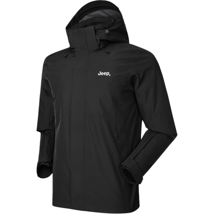 

Ветровка Unisex с капюшоном Moderate Jeep, темно-moss зеленый (3-in-1)