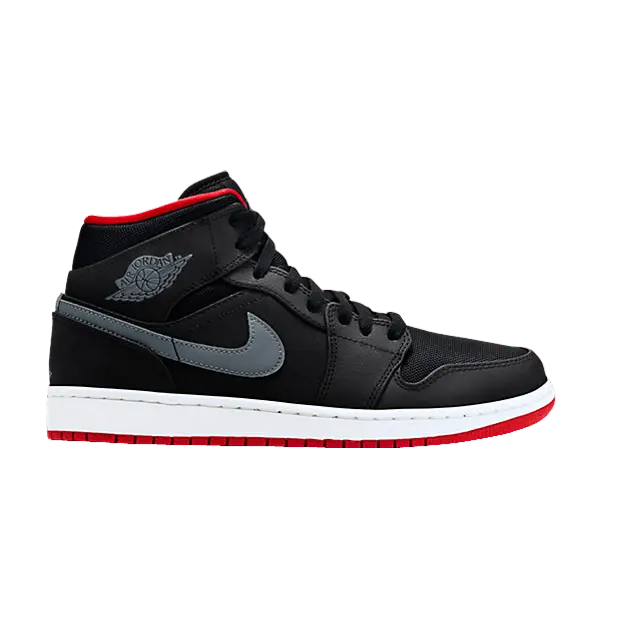 

Кроссовки Air Jordan Air Jordan 1 Mid 'Cool Grey Gym Red', черный