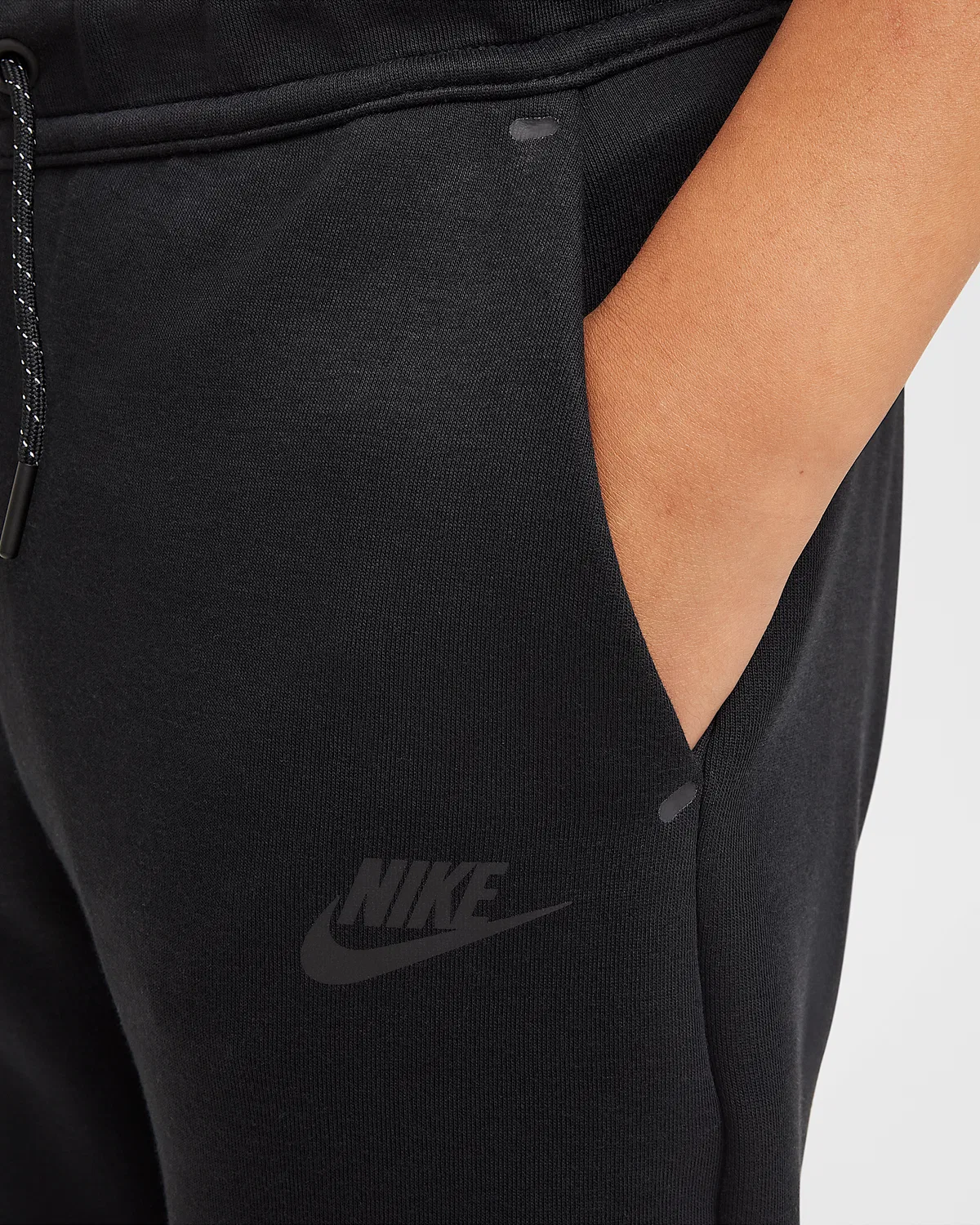 Джоггеры Nike Sportswear Tech Fleece для старших детей, Black/Black/Black — фото 3