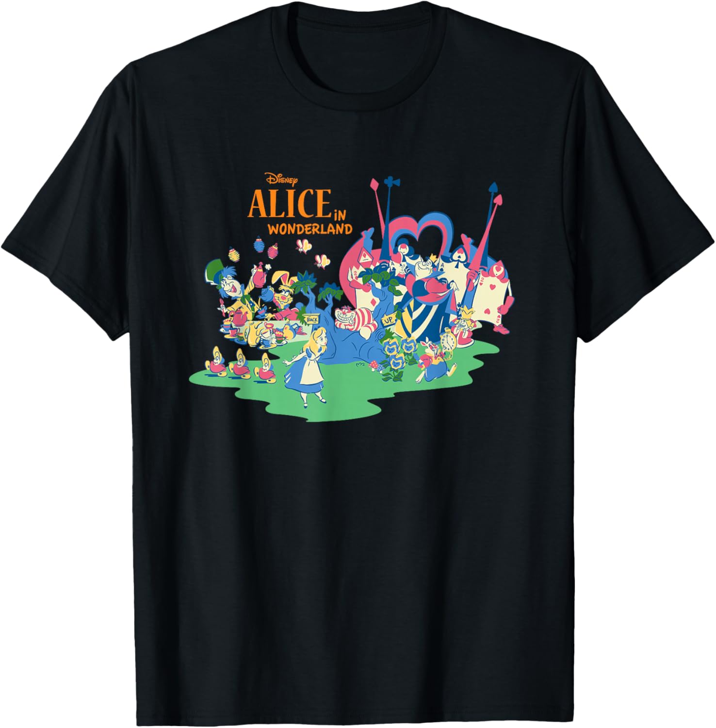 

Футболка Disney с изображением персонажа «Алисы в Стране чудес», черная