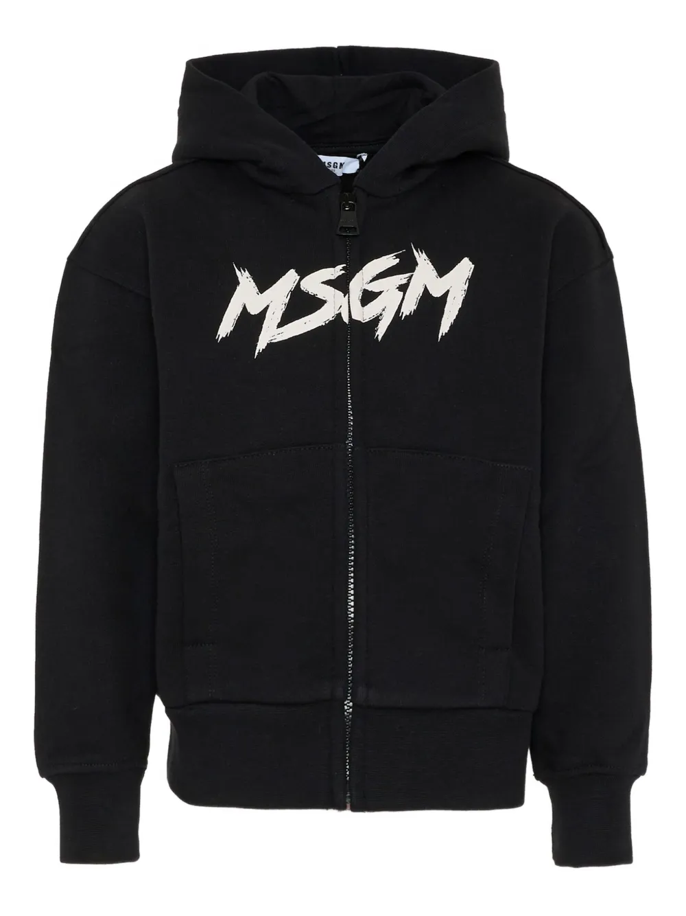 

Худи на молнии Msgm Kids, черный