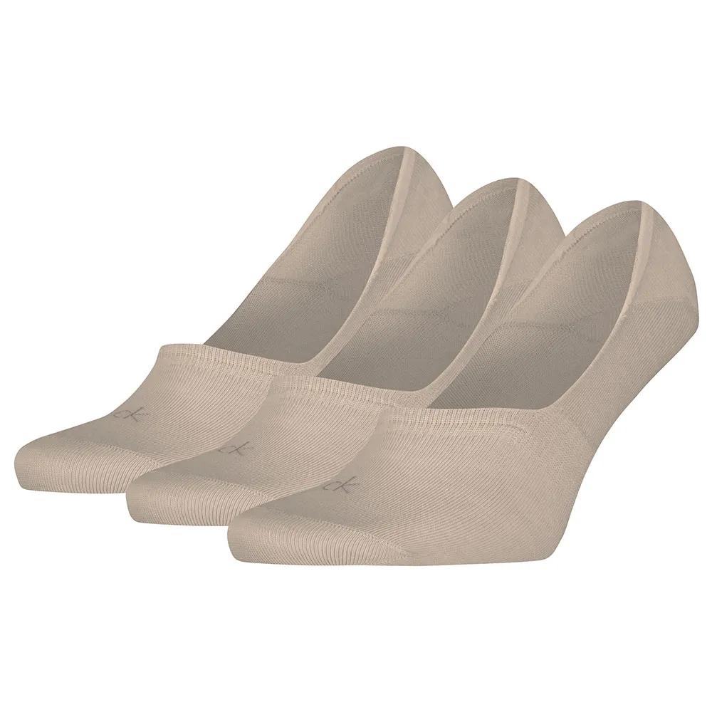 

Носки 3 шт Calvin Klein 701234367 no show, бежевый