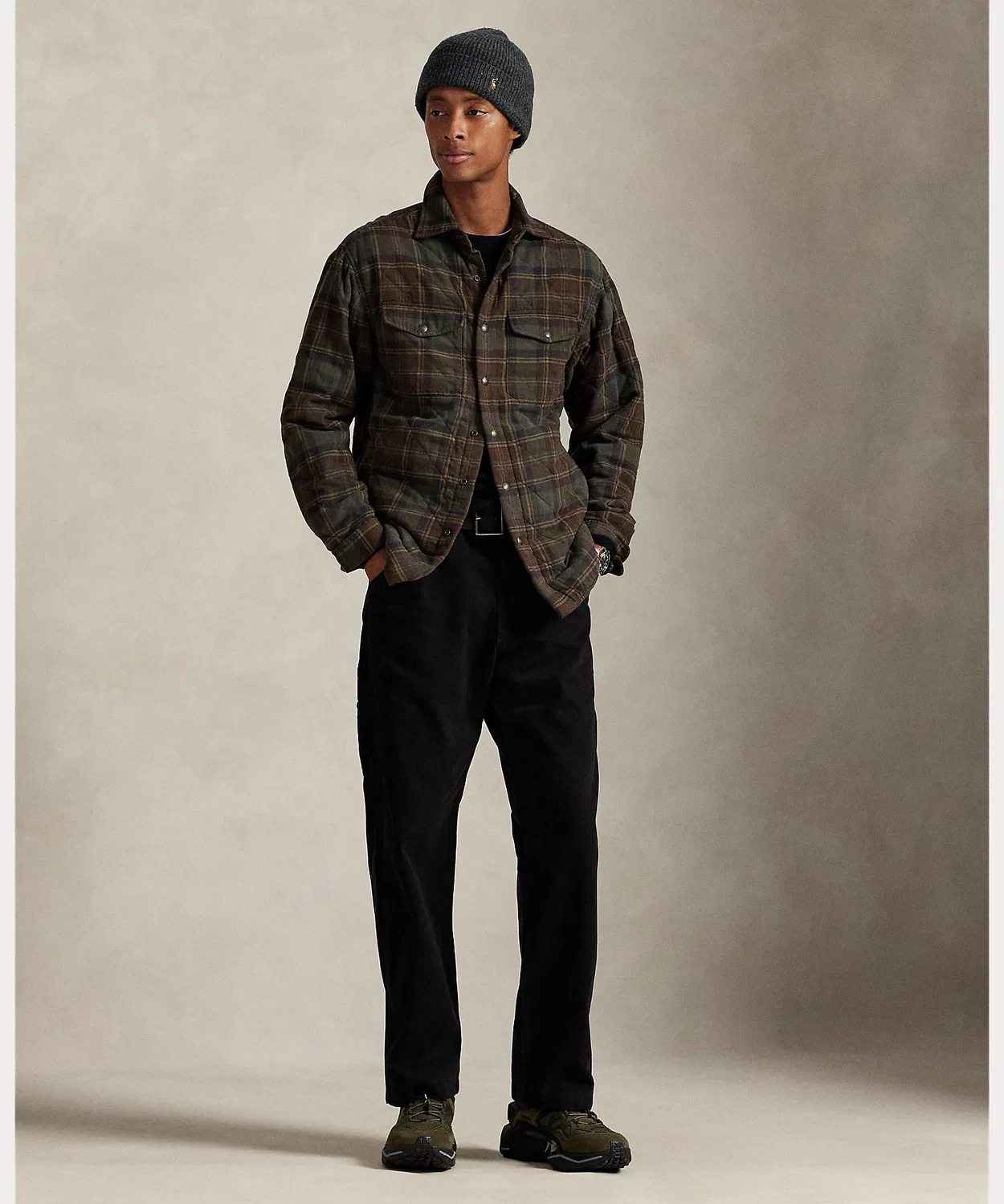 Повседневные брюки Polo Ralph Lauren Dungaree Canvas Carpenter, хлопок, чёрный