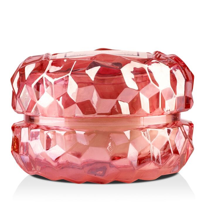 

Свеча Voluspa Blackberry Rose & Oud Macaron в стеклянной банке, розовый