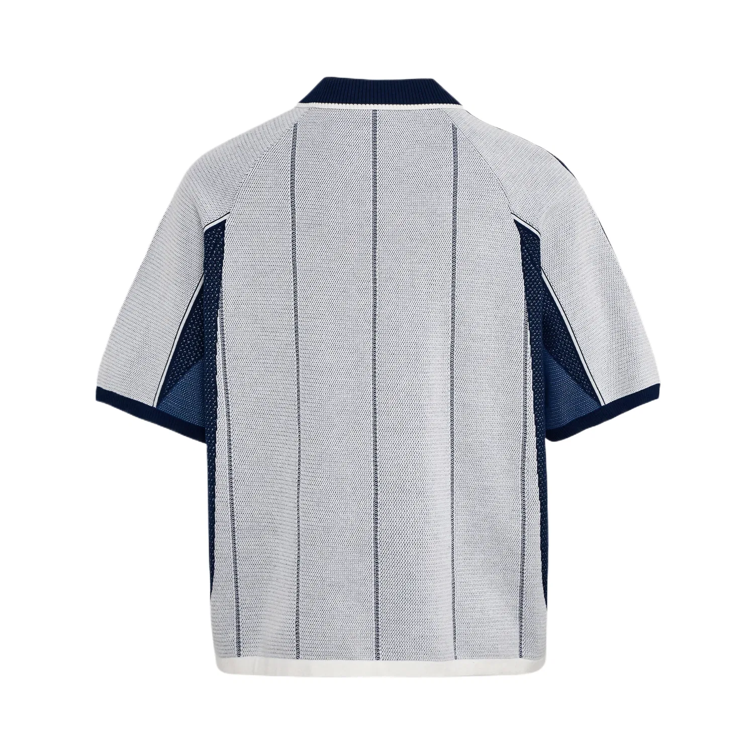 Поло Adidas Originals мужское свободный крой Jade White/Uniform Blue — фото 3