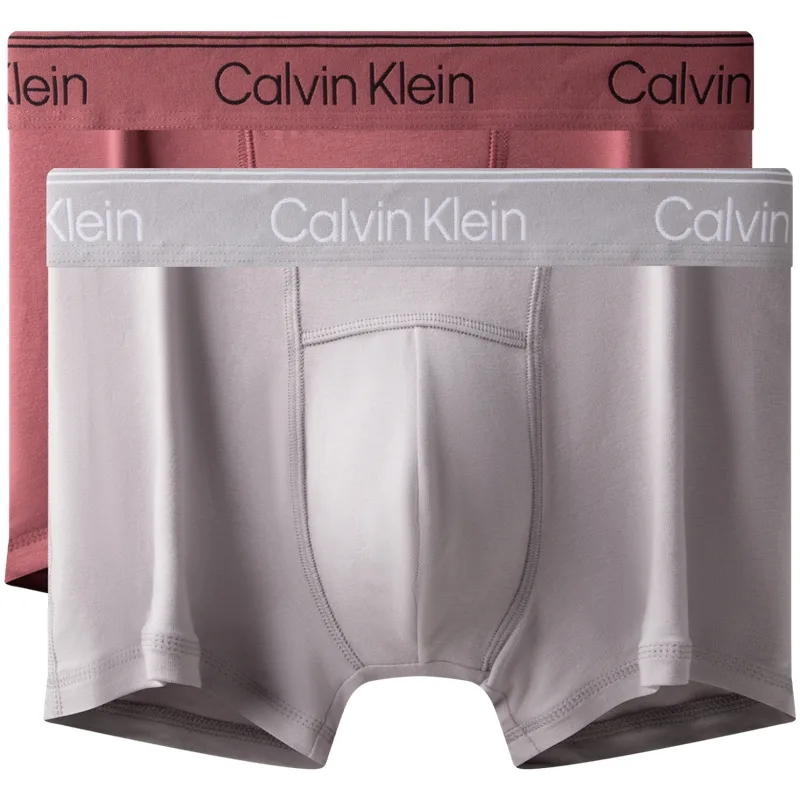 Мужские трусы 2 шт Calvin Klein, H28-Sea Wave Blue/Marble Gray — фото 3