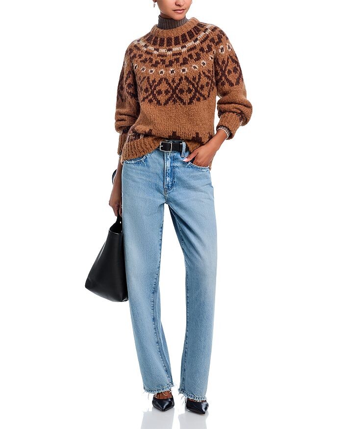 

Свитер с круглым вырезом FRAME Fair Isle, мультиколор