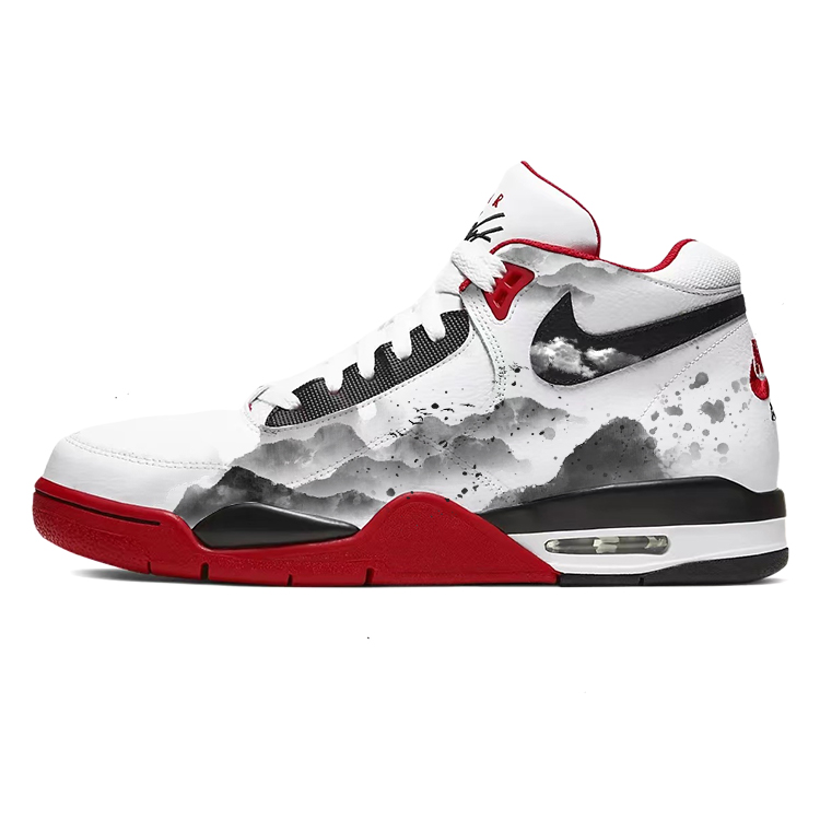 

Nike Баскетбольные кроссовки Flight Legacy Vintage, мужские, средней высоты, красные/белые