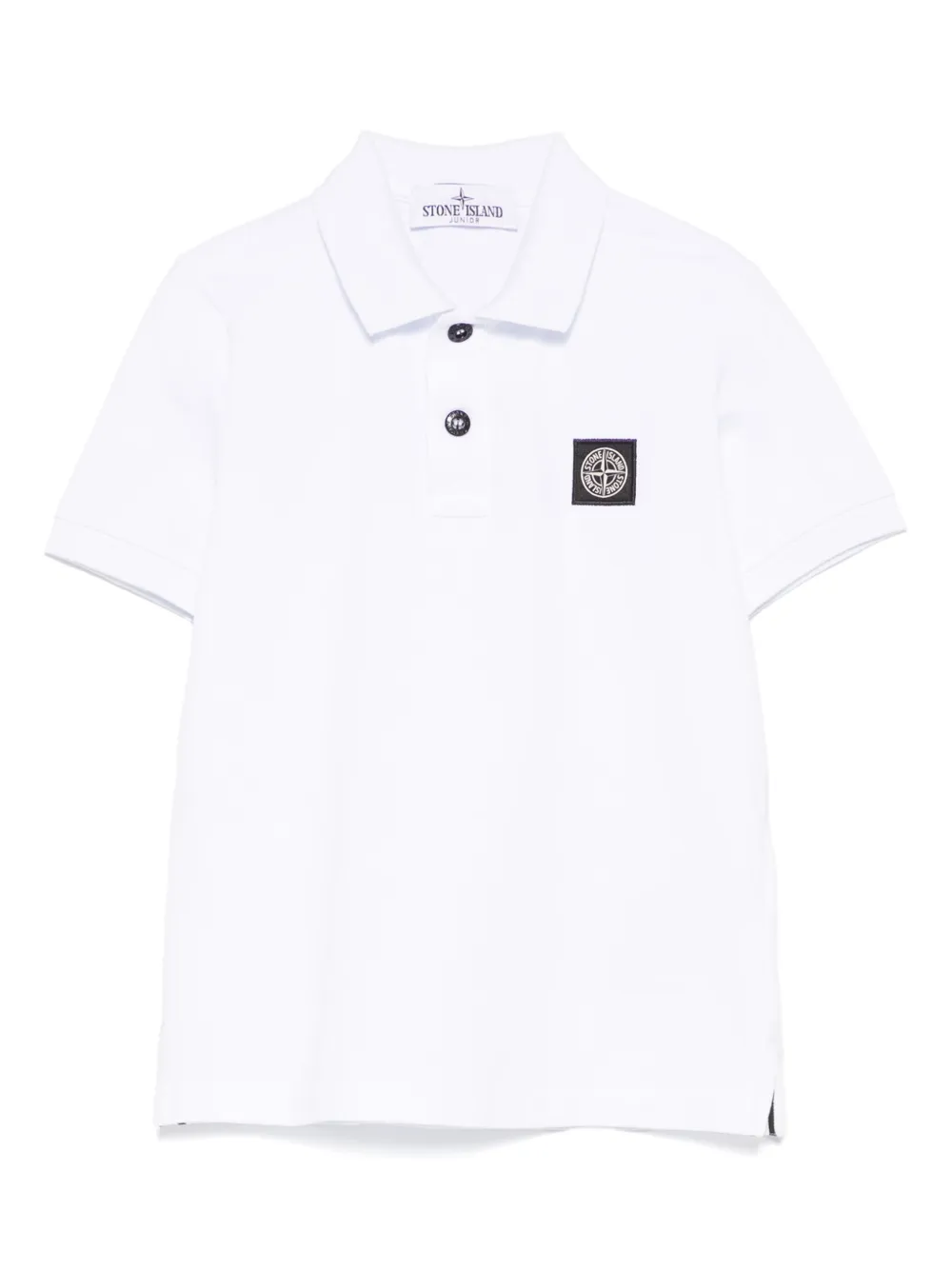 

Рубашка поло с нашивкой Compass Stone Island Junior, белый