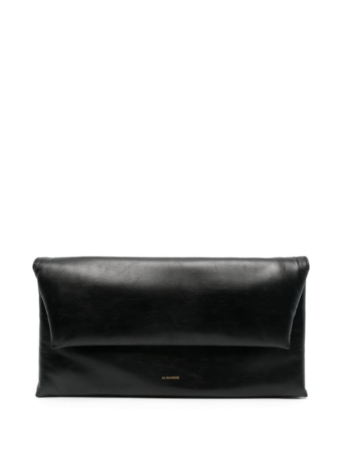 

Jil Sander клатч с логотипом, черный