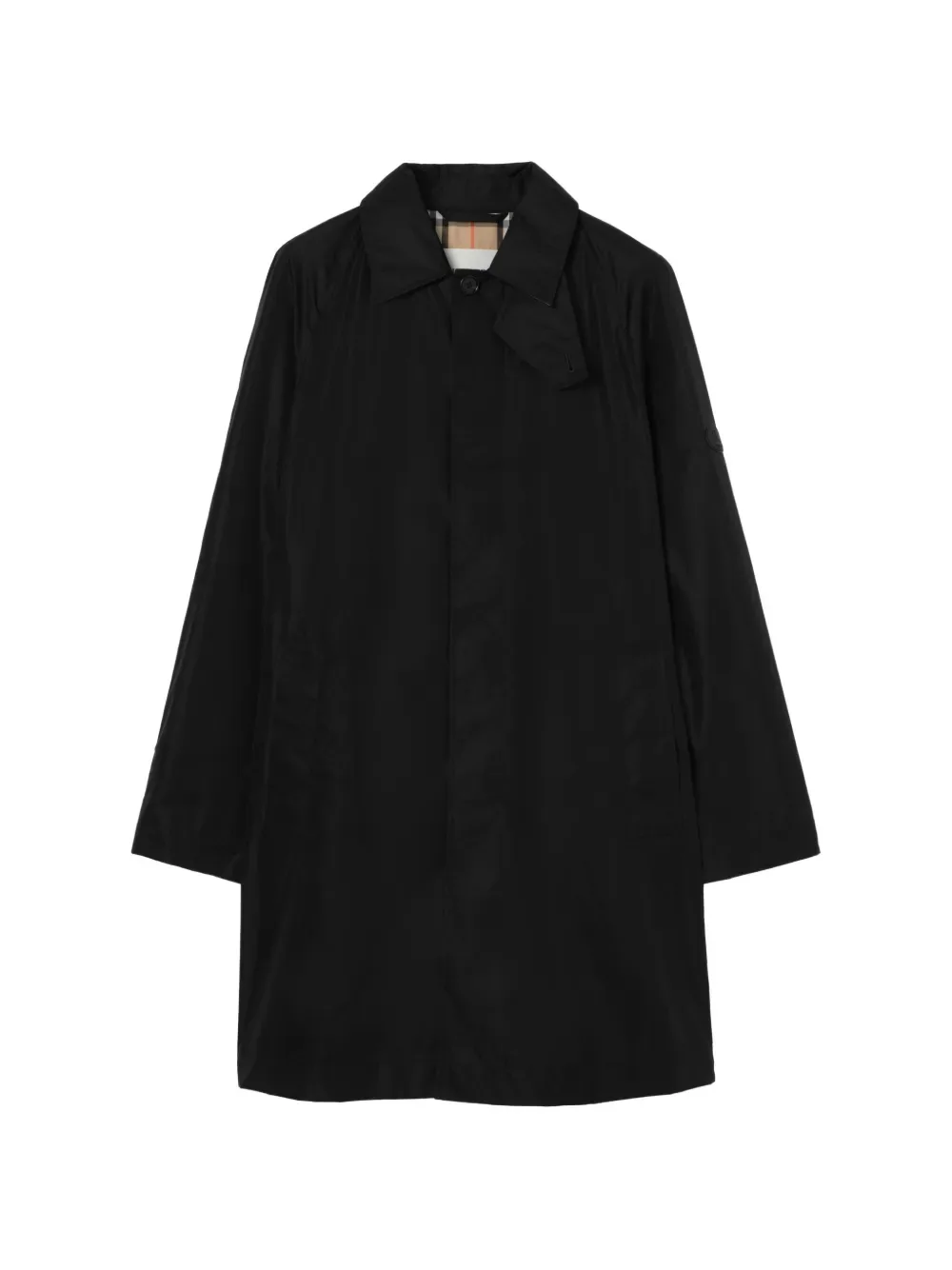 Плащ Burberry Ridgewood, нейлон, черный