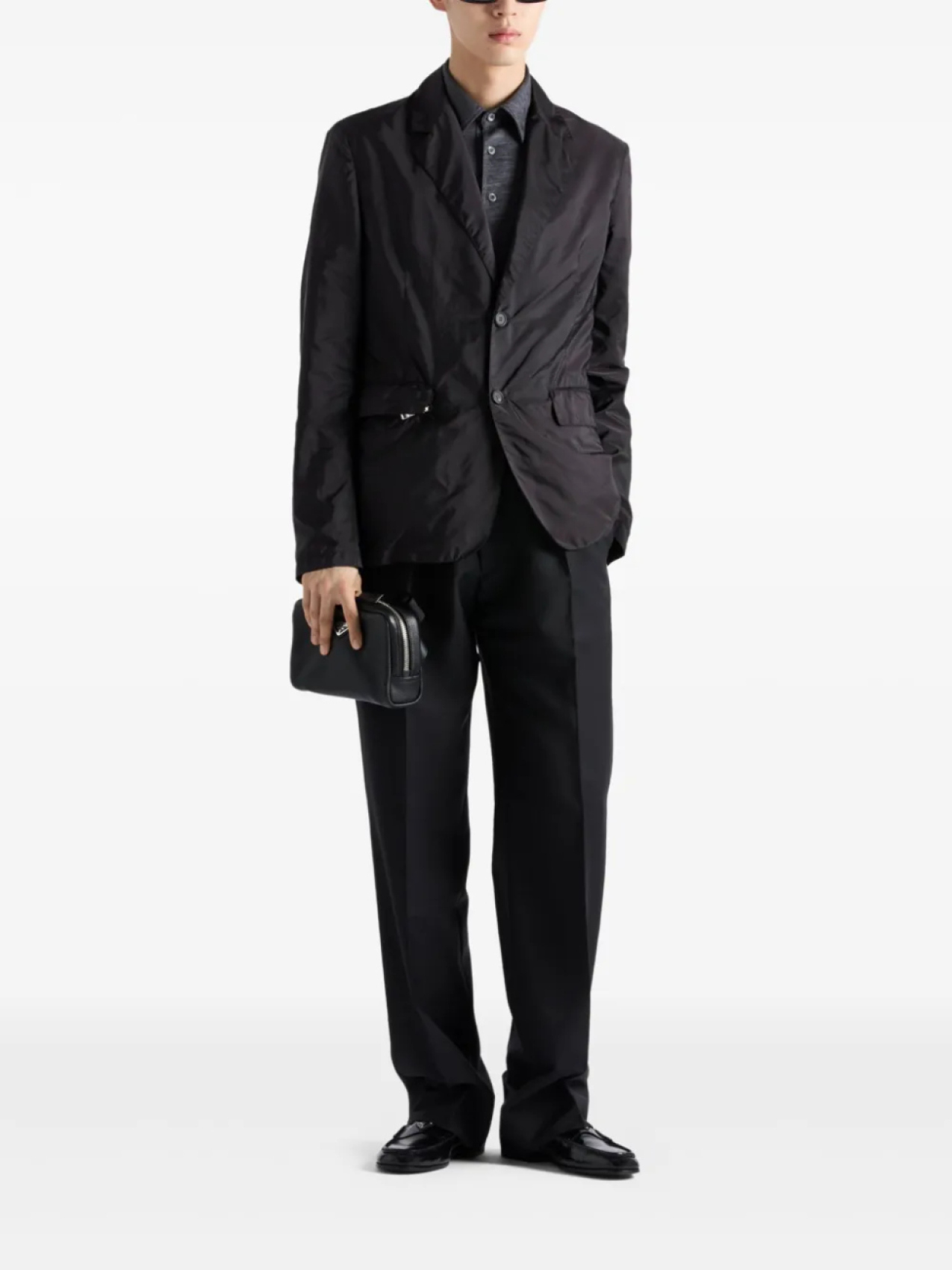 Пиджак Prada Re-Nylon, черный