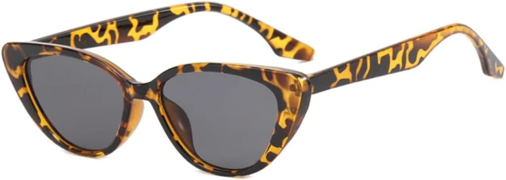 

Солнцезащитные очки с защитой UV400 | «Кошачий глаз», маленькие линзы конфетного цвета | для женщин и мужчин, для занятий спортом на открытом воздухе и вождения DSVIGF, Leopard Grey