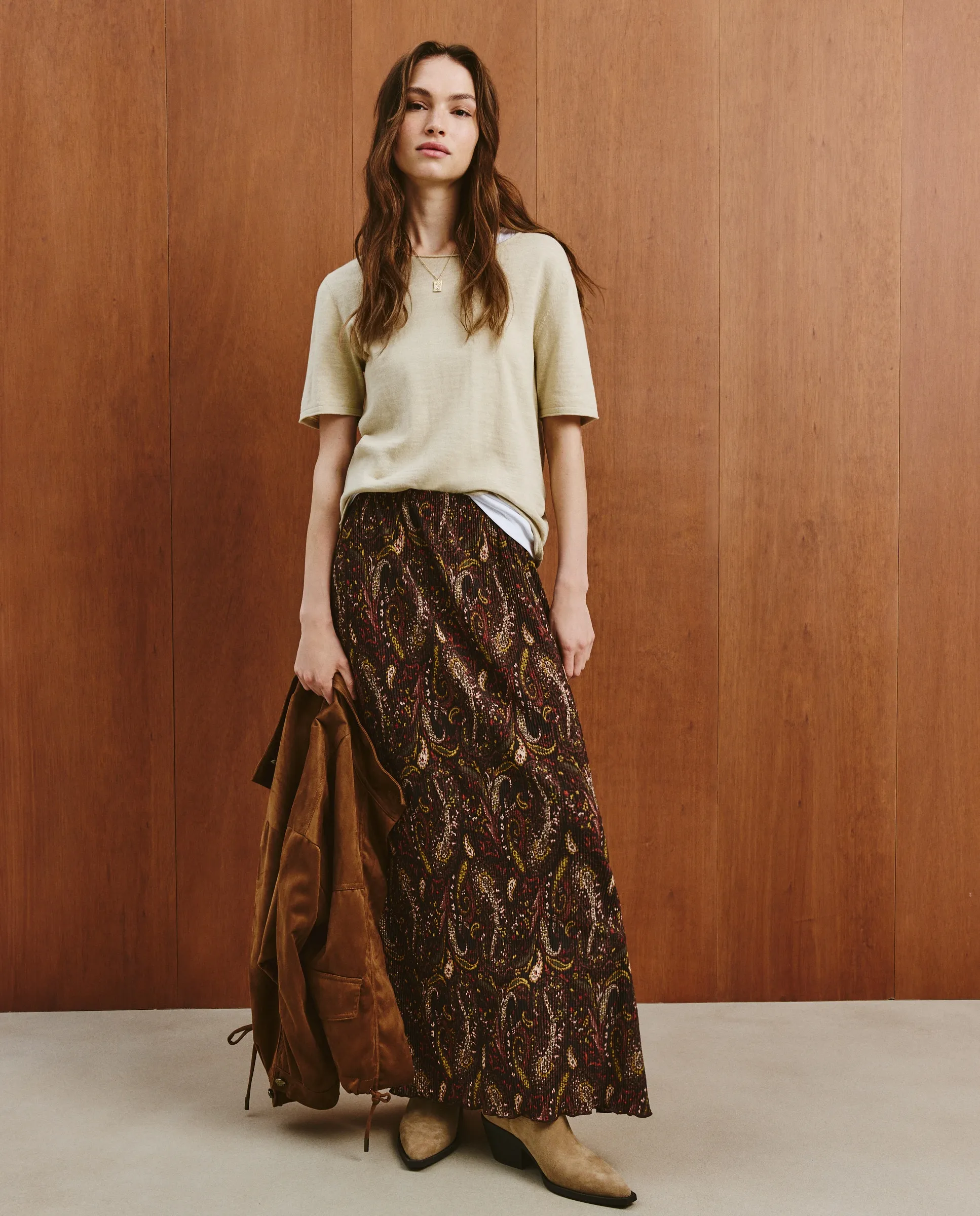 

Женская рубашка в горошек Southern Cotton, зеленый