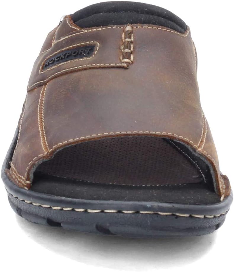 Мужские сандалии Rockport Darwyn 2 Slide, Brown II Leather — фото 3
