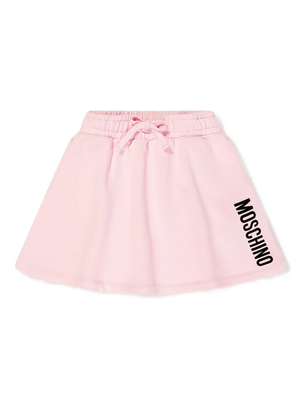 

Юбка с эластичным поясом и логотипом Moschino Kids, розовый