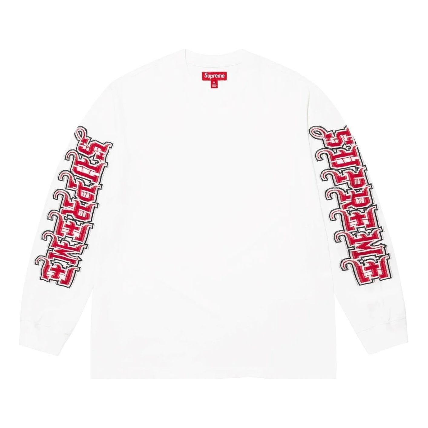 

Топ Supreme FW25 с длинными рукавами и интарсией, белый