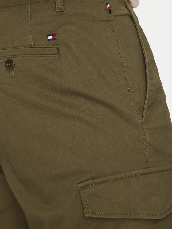 Шорты из ткани обычного кроя John MW0MW31244 Tommy Hilfiger, хаки — фото 4