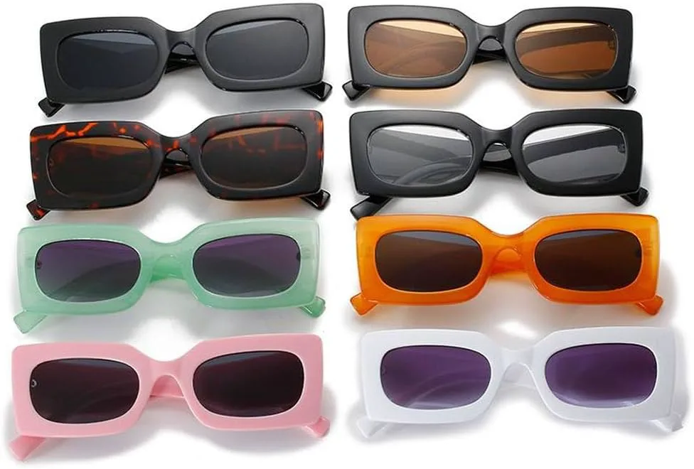 

Модные ретро-солнцезащитные очки в желтых прямоугольных очках для женщин и мужчин, зеленые солнцезащитные очки в широкой оправе TYUVIVO, C7 Leopard Brown