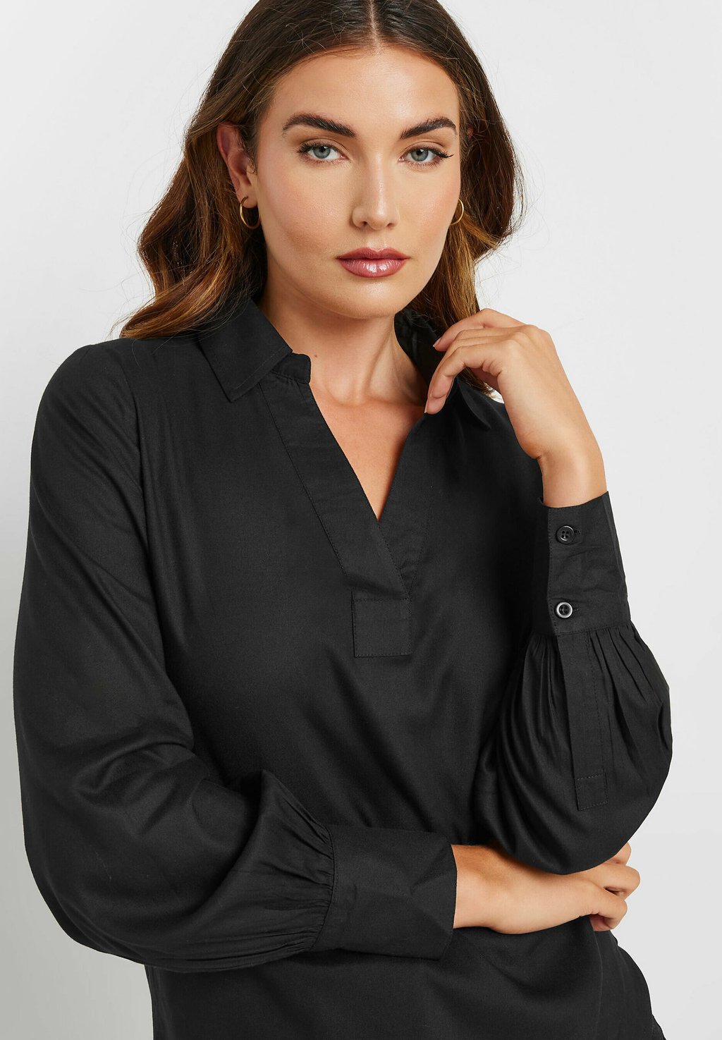 

Блуза OPEN COLLAR Long Tall Sally, антрацит