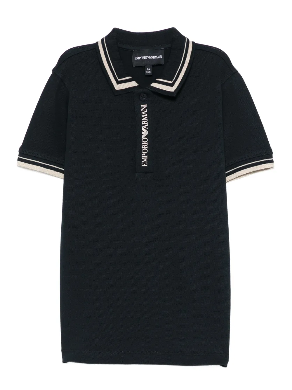 

Рубашка поло с логотипом Emporio Armani Kids, синий