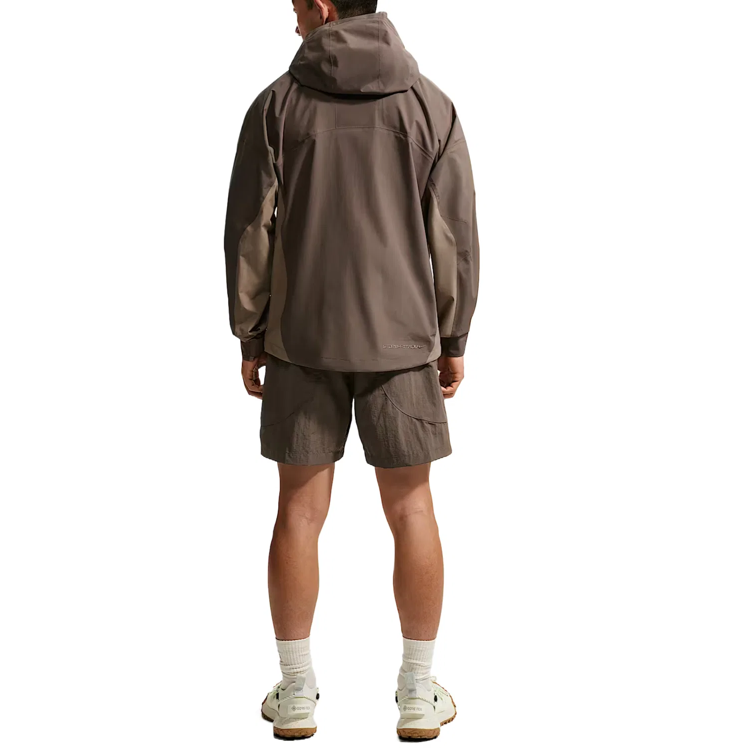 Куртка ветрозащитная и водонепроницаемая ACG Windbreaker мужская Nike, Ore Gray/Mink Brown/Mountain White — фото 3