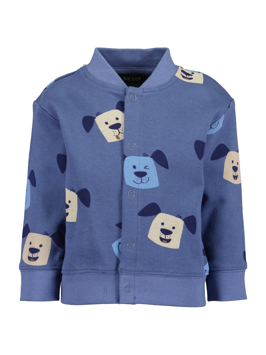 

Толстовка с капюшоном на молнии BLUE SEVEN, сапфировый/светло-голубой/темно-синий