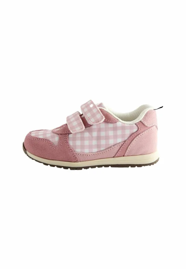 Кроссовки в клетку стандартного кроя с липучкой Jojo Maman Bébé, Mid Pink