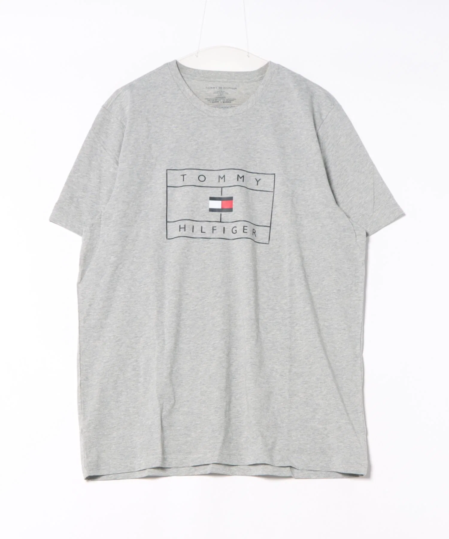 Унисекс футболка TOMMY HILFIGER с логотипом серая