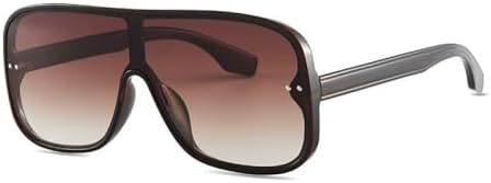 

Модные цельные солнцезащитные очки для женщин, большие круглые солнцезащитные очки для мужчин, красные зеркальные очки с защитой от УФ-излучения UV400 в винтажном стиле MTZJH, C7