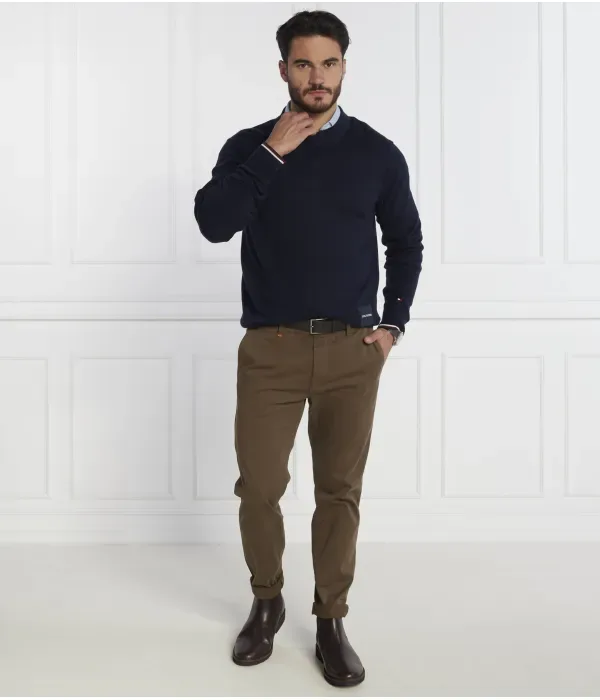 Монотипный свитер GS с набивкой regular fit Tommy Hilfiger, темно-синий — фото 2
