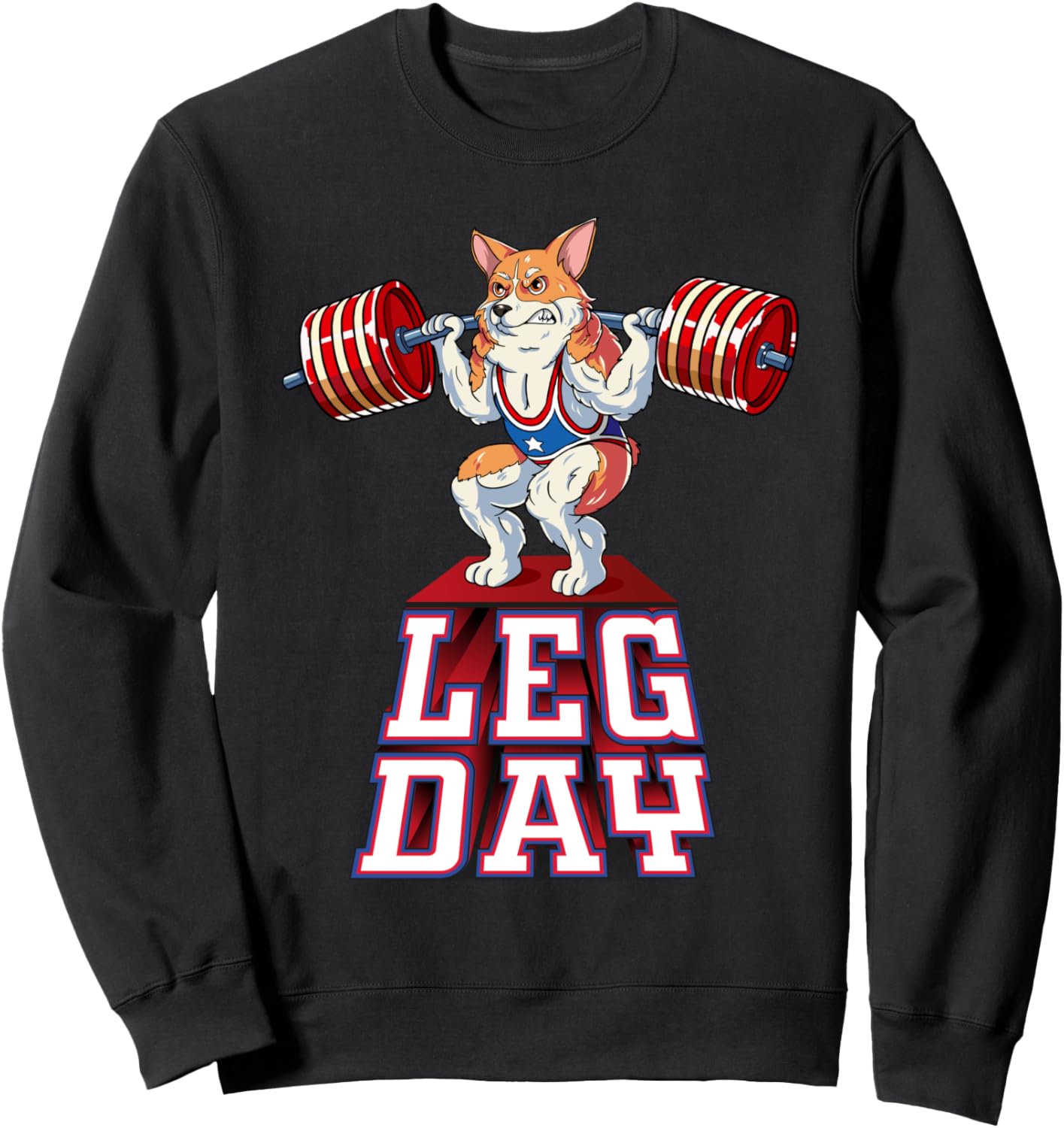 

Толстовка для тренировок ног Leg Day Corgi Weight Lifting Squat Gym Sweatshirt, черная (black 19-3911tcx), размер S Check Out My Corgi Shirt, Черный, Толстовка для тренировок ног Leg Day Corgi Weight Lifting Squat Gym Sweatshirt, черная (black 19-3911tcx)