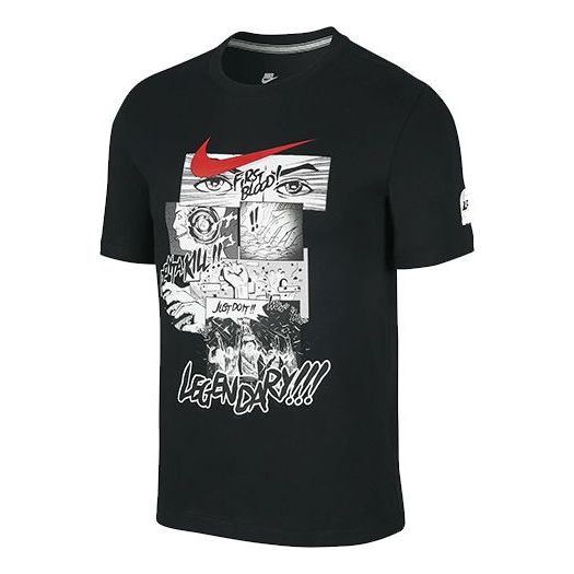 

Футболка men's x lpl crossover league black t-shirt Nike, черный