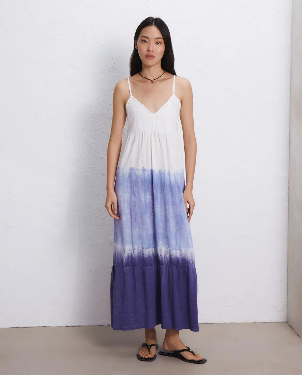 

Платье с бретелями Tie Dyed Easy Wear, синий