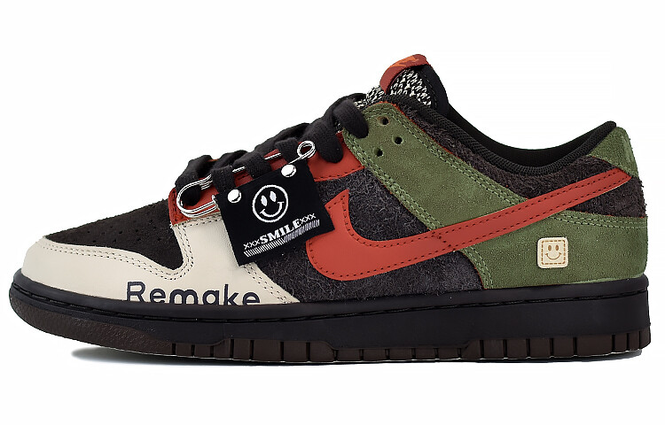 

ДУбль Обувь для скейтбординга Nike Dunk унисекс, Orange/Green