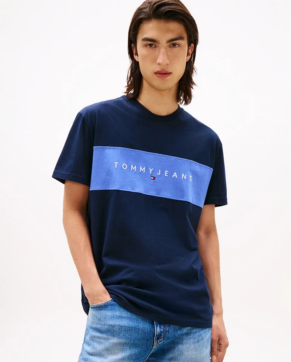 

Футболка мужская стандартного кроя с коротким рукавом Tommy Jeans, темно-синий