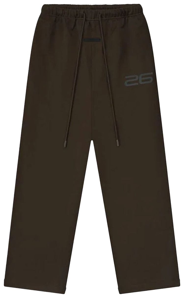 

Спортивные штаны Fear of God Essentials из атласного флиса, коричневые